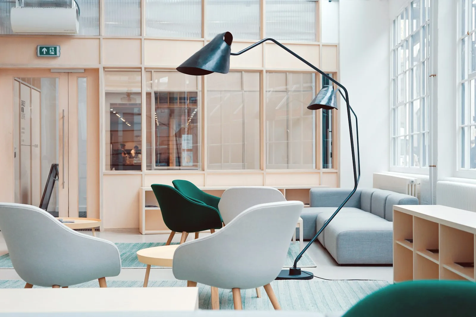 Organized furniture warehouse